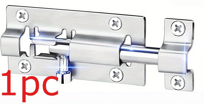 1/2pcs Barrel Bolt Latch, 7.62Cm, Thickened, Stainless Steel, Door Slide Lock, Brushed Finish, with 12pcs Screws