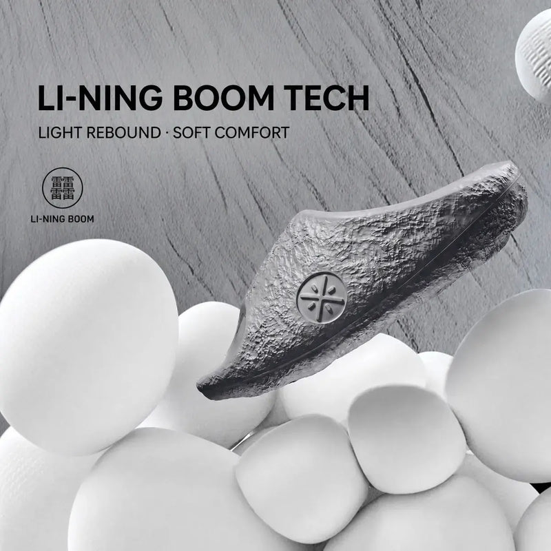 ស្បែកជើងប៉ាតាបុរស Li-Ning WADE LUNAR ROCK SLIDE មានខ្យល់ចេញចូលបានល្អ ទន់ និងទន់ល្មើយ ស្បែកជើងបាល់បោះ LiNing ទម្ងន់ស្រាល ABTW003