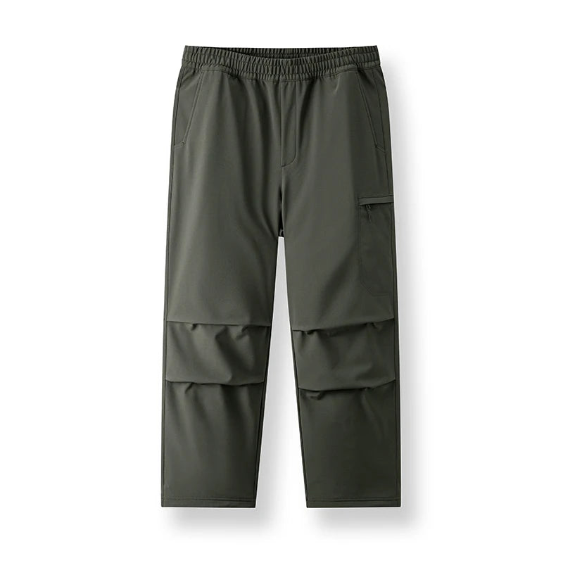 Semir Men Pants Water Repellent Fleece Lined Straight Leg Urban Workwear Style 2026 Winter Full Length Comfort Fit