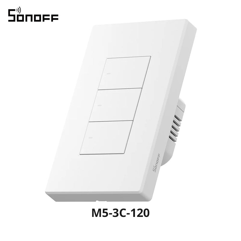 SONOFF M5-120 Matter Smart Wall Switch ESP32 Two-way eWeLink-Remote Switchman Voice Control Works Alexa Google Apple Home Alice