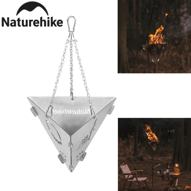 Naturehike 2026 New Portable Tripod Fire Stand Stainless Steel Ultralight Cooking Stove Multifunctional Tool