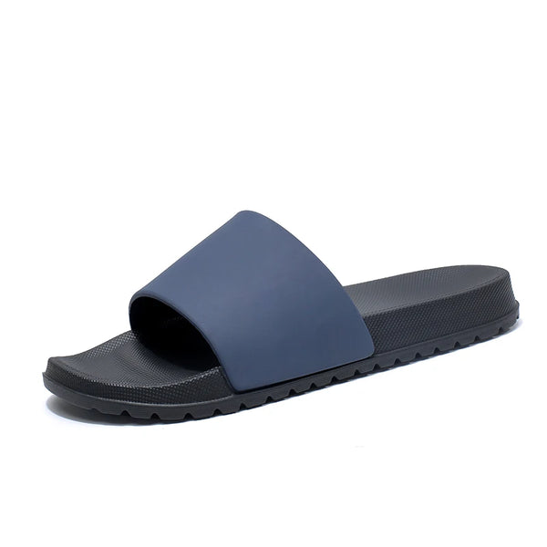 Minimalist Solid Chunky Slide Sandals Anti-Slip Outsole EVA Open Toe Slippers Indoor Shower Outdoor Beach Casual Slides