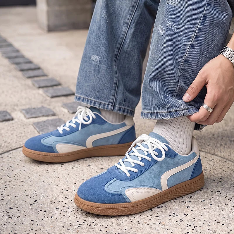 Men's casual preppy shoes four season new breathable light soft-sole non-slip comfort fashion outdoor walking sports board shoes