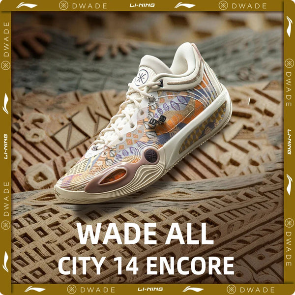 ស្បែកជើងបាល់បោះអាជីព Li-Ning សម្រាប់បុរស WADE ALL CITY 14 ENCORE BOOM Cushion Stable LiNing Competition Sneakers ABAW037