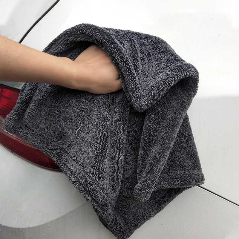 SEAMETAL 1200GSM Microfiber Car Wash Towel Thicken Soft Scratch-Free Car Detailing Towel Fast Drying Cloth for Car Cleaning Tool