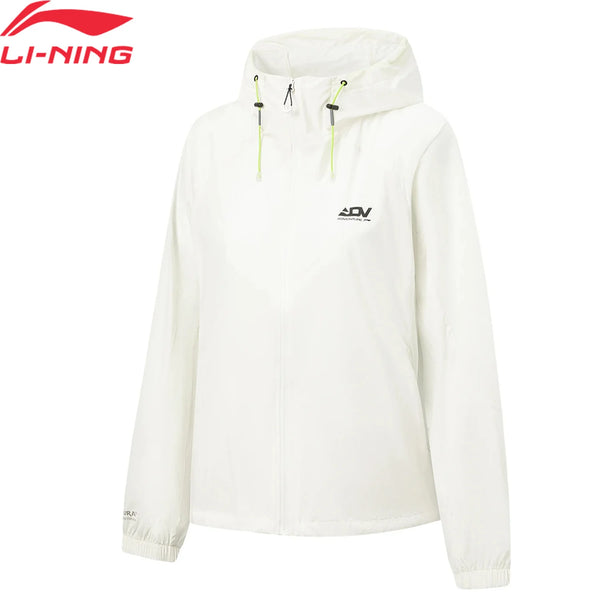 អាវក្រៅរត់សម្រាប់នារី Li-Ning LN WIND PROOF ប៉ូលីអាមីត រាងរលុង មានក្រណាត់ឆ្លុះ និង ឆ្លុះពន្លឺ AFYW002