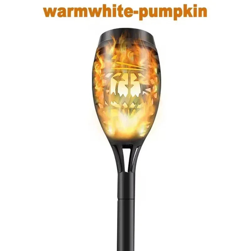 1 PCS Solar Garden Flame Lights Flickering Flame Lamp Outdoor Lawn Light Waterproof Courtyard Helloween Decoration Lighting