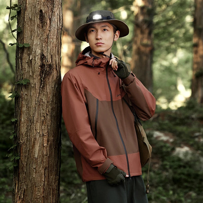 Semir Men Jacket Waterproof Windproof Stain Resistant Hooded Outdoor Clip Jacket Raglan Sleeve Travel Outerwear 2026