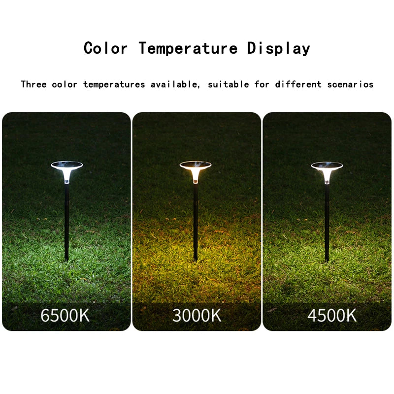 ភ្លើងសូឡា ៨០LED ចង្កៀងស្មៅសូឡាភ្លឺខ្លាំង ចង្កៀងរាងមូលសូឡាក្រៅផ្ទះ ចង្កៀងផ្លូវរាងជារង្វង់ការពារទឹកសម្រាប់ផ្លូវដើរក្នុងទីធ្លាខាងក្រោយផ្ទះ