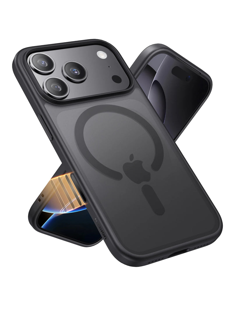 UGREEN Black Magnetic Case for iPhone 17 16 Pro Max Case Shockproof Cover for iPhone 17 Pro Max Plus 17pro Macsafe TPU Cases