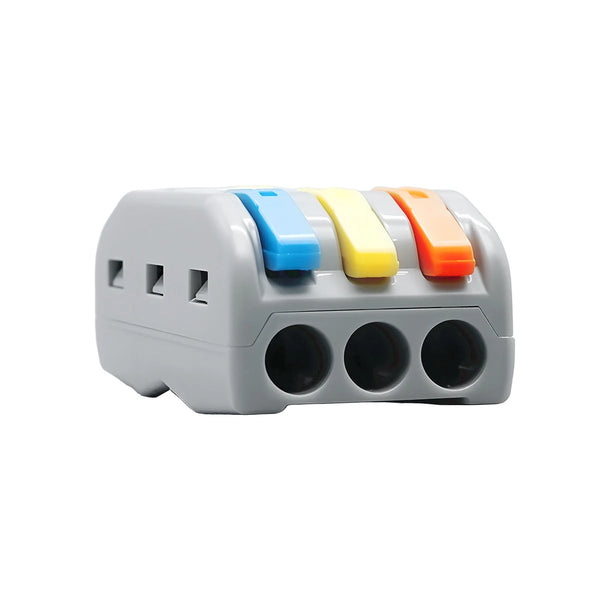 TOMZN Quick Lever Wire Connector 2IN 2OUT 12PCS 3IN 3OUT 8PCS For BV BVR RV 28-12AWG 250V 32A 0.2-4mm2