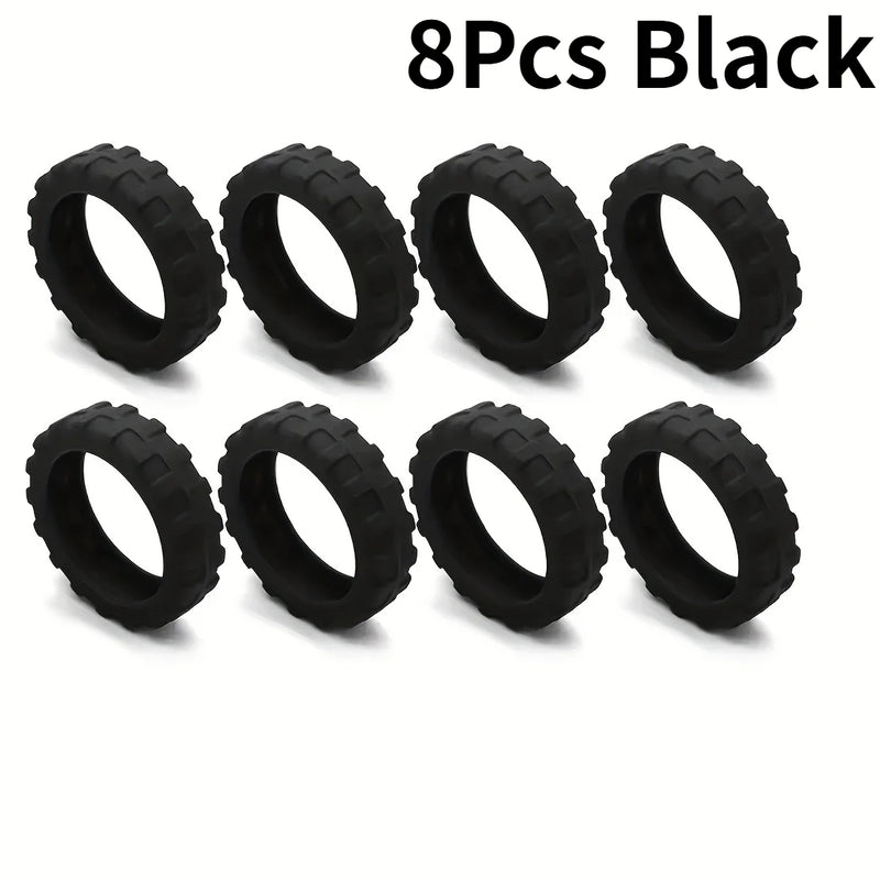 8pcs/set Silicone Luggage Wheel Protective Covers, Scratch Protection Covers for Universal Wheels.Essential Travel Accessorie.