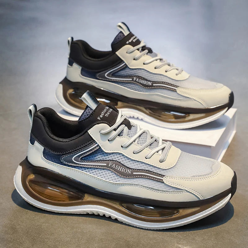 Men's Mesh Breathable Sneakers Summer New Shock-Absorbing Outdoor Racing Running Shoes Students Lightweight Speed Sports Shoes