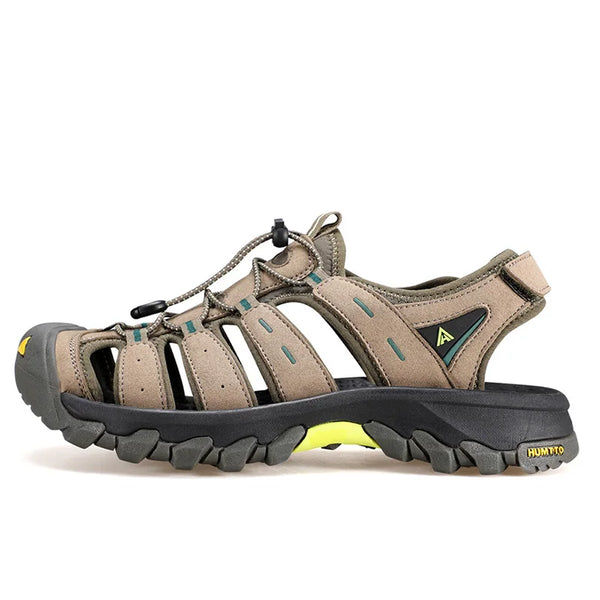 HUMTTO New Summer Hiking Shoes for Men Breathable Mens Sandals Outdoor Water Beach Sandals Camping Fishing Climbing Sneakers Man