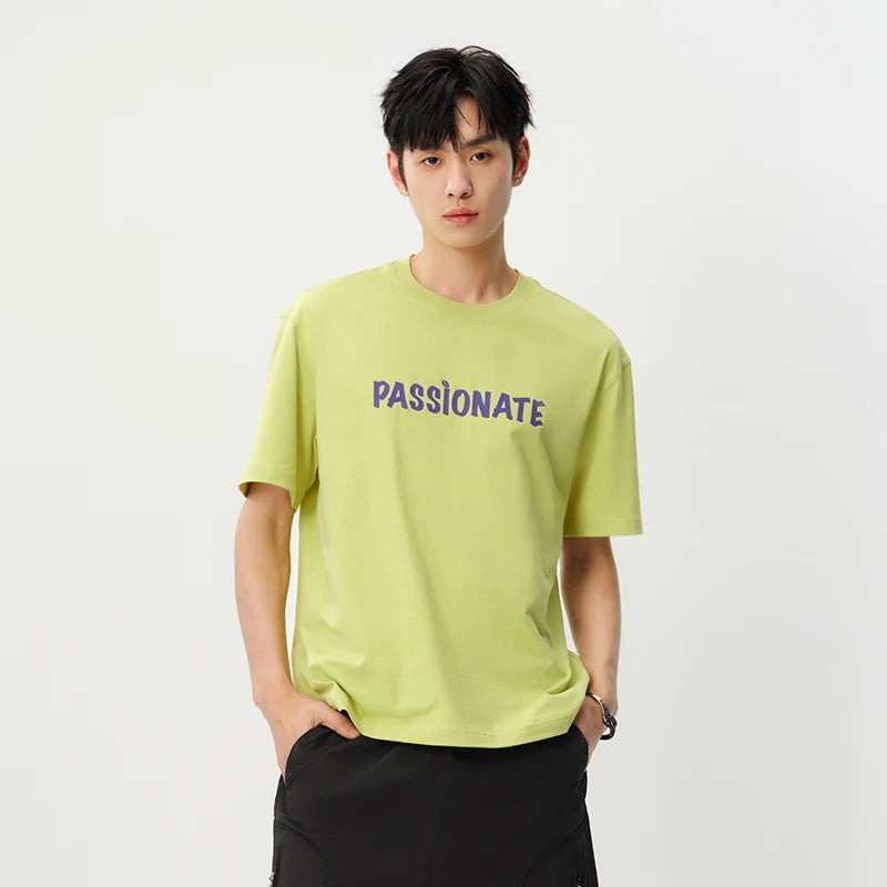 Semir Men Tshirt Moisture Wicking Quick Dry Letter Print Knit Short Sleeve 2026 Couple Fashion Casual Daily Top Wear