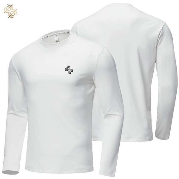 SBWL Autumn High Quality Men's Running Fitness Outdoor Sportswear Long Sleeve T-Shirt Business Casual Breathable Base Shirt Top