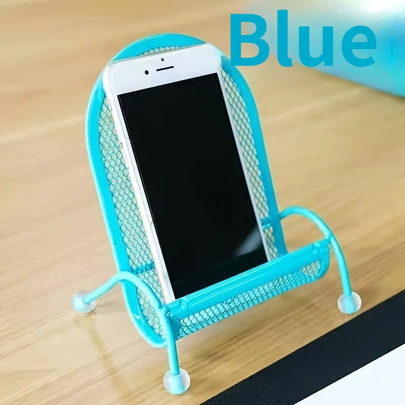 1pc Creative Desktop Phone Holder,Cute Chair Design That Provides a Stable And Weighted Support for Phones, for Use in Bed.