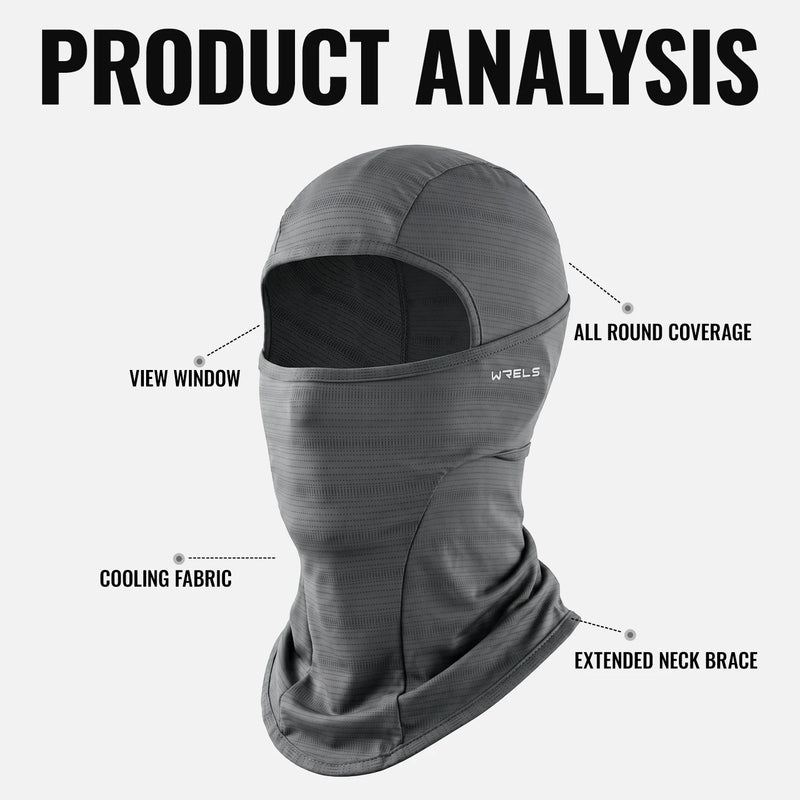 WRELS Balaclava Mask Skiing UV Protection Ice Silk Cooling Face Mask Shiesty Hood Breathable Cycling Motorcycle Tactical Bandana