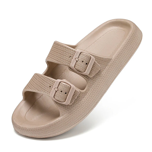 Summer Unisex Adjustable Slides Slippers Men Women Thick Sole Bottom Platform Slippers EVA Anti Slip Slippers Big Size 47 48 49
