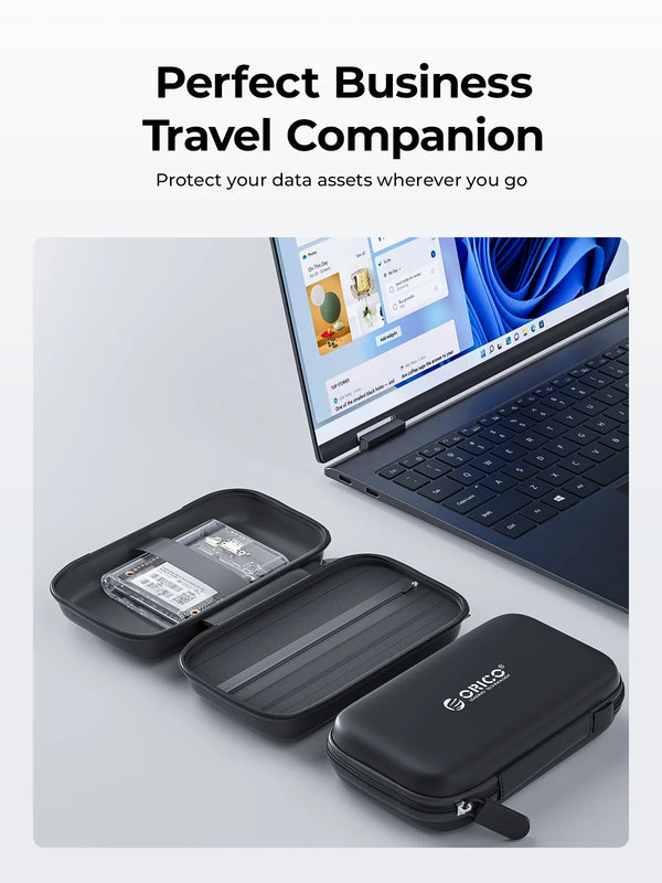 ORICO 2.5inch Half Size SSD Case Type-C Hard Drive Enclosure 5Gbps Support Auto Sleep for Half Slim 2.5 inch SSD Mini Size