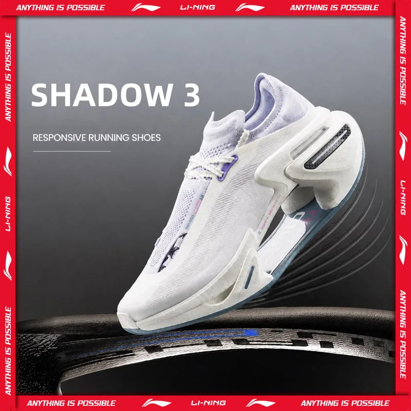 ស្បែកជើងរត់ Li-Ning Unisex SHADOW 3 BOOM JIANG ស្បែកជើងកីឡាទន់ស្រួលពាក់ ធន់នឹងការរអិល ARRV001
