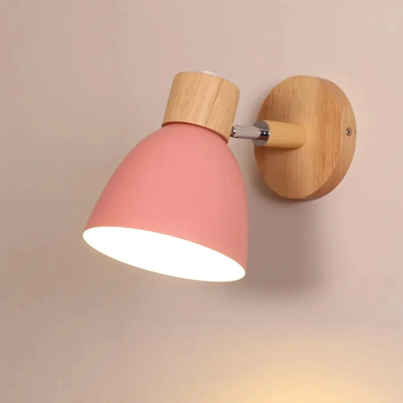 1 Pcs Modern Fashion Design Iron Circular Adjustable Home Hotel Bedroom Solid Color Study Balcony Wall Light LED Reading Light