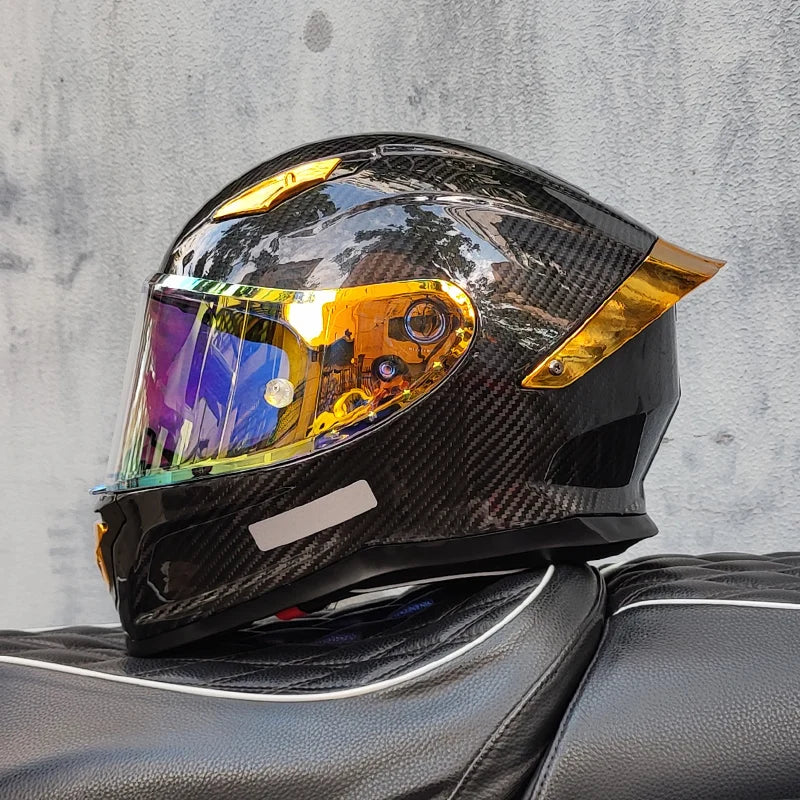 Casco De Motocross Helmet Casco Patinete Electrico Mainland China Helmets Unisex Full Face Dot Carbonfiber