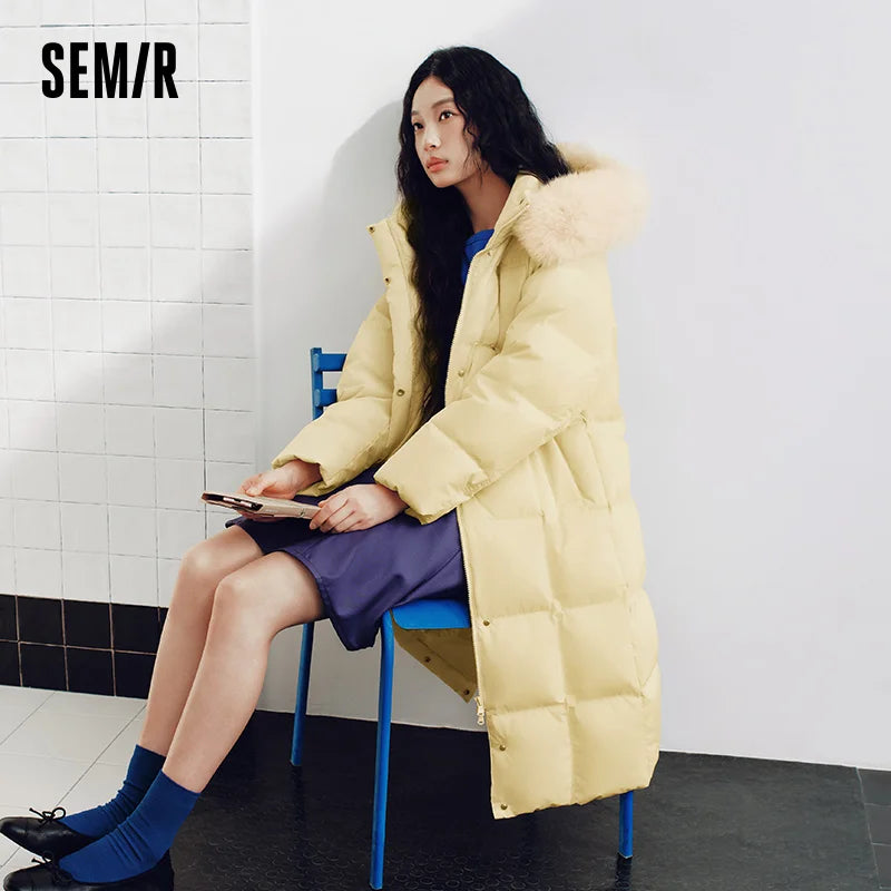អាវក្រៅស្ត្រី Semir មានក្រណាត់ កអាវអាចដោះចេញបាន ៩០ ភាគរយ ការពារទឹកជ្រាប ការពារខ្យល់ ថ្មីឆ្នាំ ២០២៦