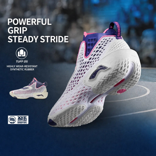 ស្បែកជើងបាល់បោះបុរស Li-Ning BADFIVE V ក្រៅផ្ទះ SUPER BOOM Cushion LIGHT FOAM PLUS ស្បែកជើងប៉ាតា LiNing ឆ្លុះបញ្ចាំងពន្លឺ ABFV025