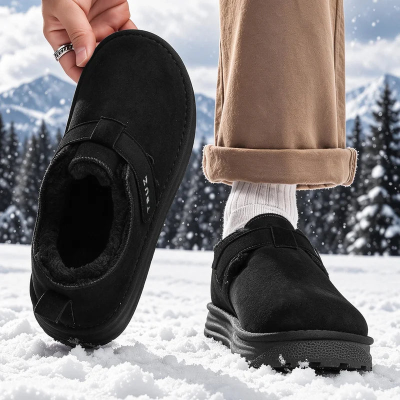 Men's high-quality snow casual cotton shoes winter warm plush fashion youth Joker outdoor walking light comfort cotton slippers