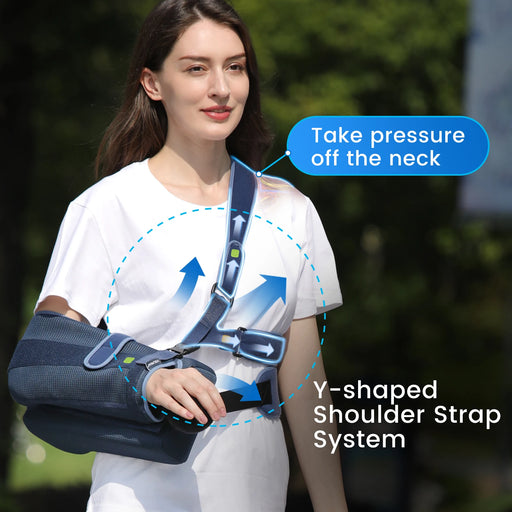 VELPEAU Arm Sling with Abduction Pillow for Rotator Cuff, Dislocated or Broken Arm Shoulder Sling Support for Men and Women