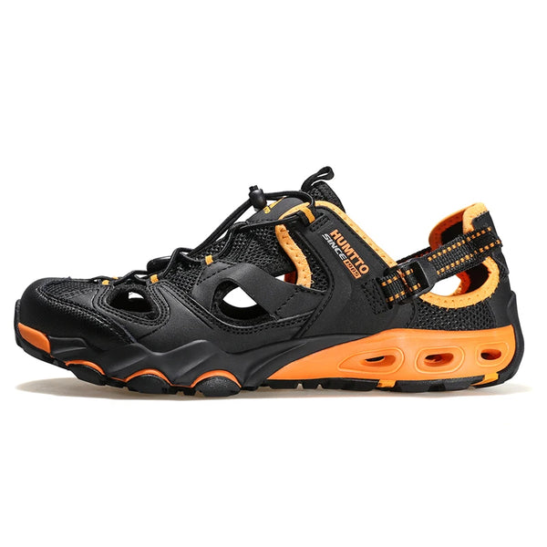 HUMTTO Beach Water Shoes for Men Breathable Aqua Shoes Mens Sports Trekking Outdoor Casual Hiking Sandals Summer Man Sneakers