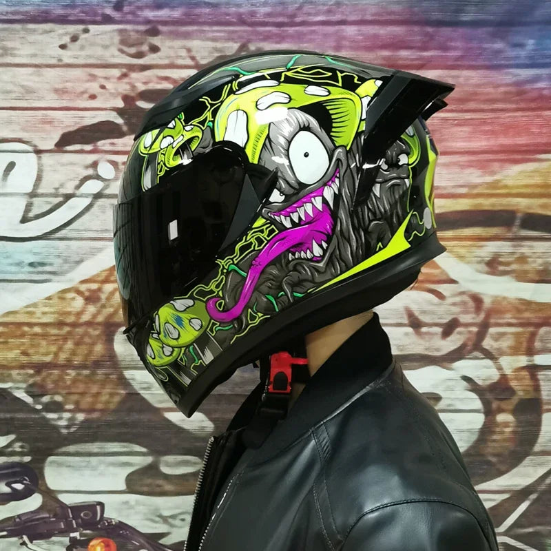 Motorcycle helmet double lens full mask capacete de moto cyclist casco para moto kask helmets