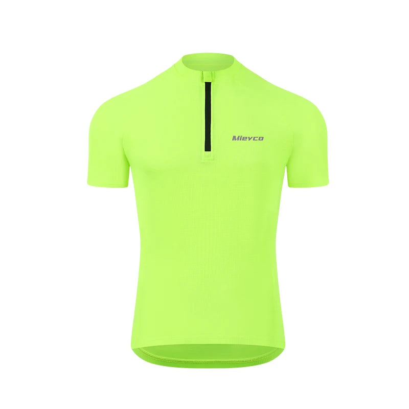 Men's Long Sleeve Reflective Cycling Jersey, Slim Fit Quick Dry Breathable With Rear Pockets for MTB Road Bike Riding Maillot
