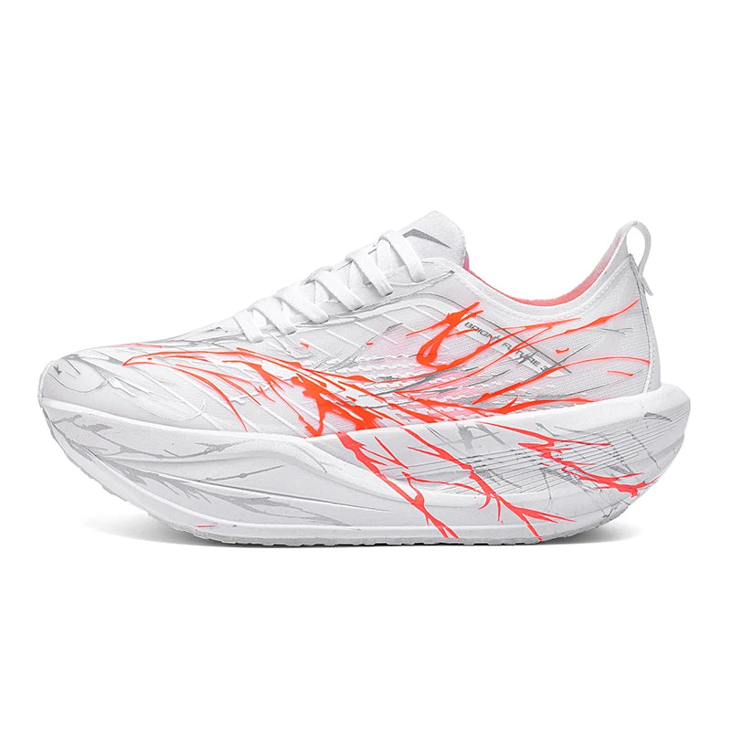 New Unisex Sports Shoes Breathable Mesh Fashionable Lace Up Fitness Shoes Lightweight Thick Soled Marathon Training Shoes Man