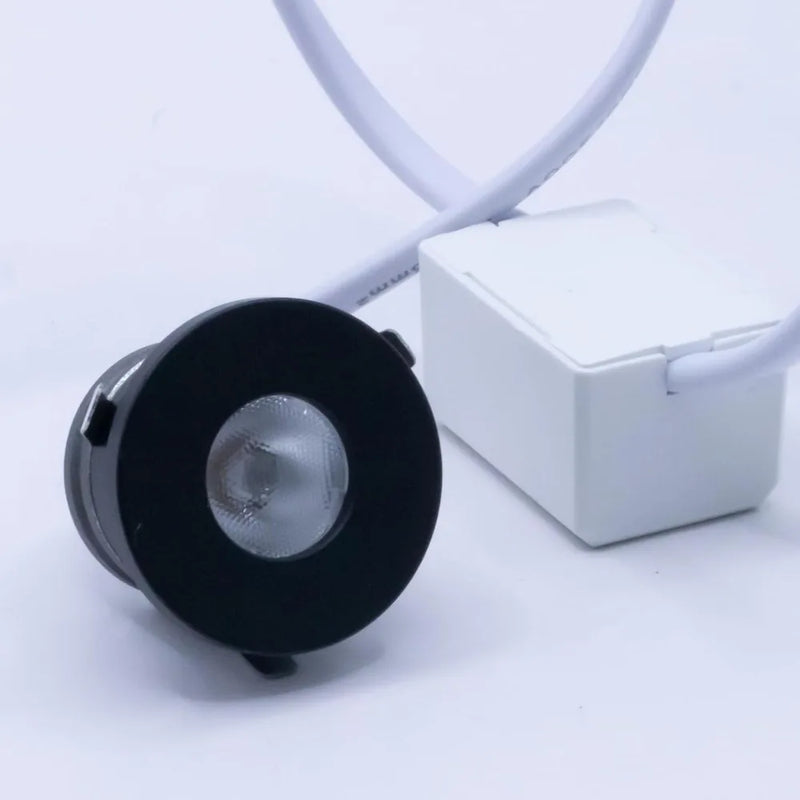 ភ្លើងបំភ្លឺ JOYINLED 1W LED ខ្នាតតូចសម្រាប់ដាក់ក្នុងទូ ភ្លើងចុះក្រោម AC 85-265V ចង្កៀងតាំងបង្ហាញគ្រឿងអលង្ការ បំពាក់ពិដានជាមួយឧបករណ៍បញ្ជា