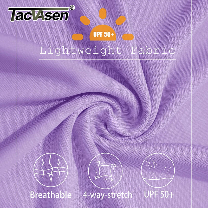 TACVASEN UPF 50+ Sun/Skin Protection Quick Dry T-Shirts Womens Long Sleeve Outdoor Performance Tee Shirts Summer Casual Tops