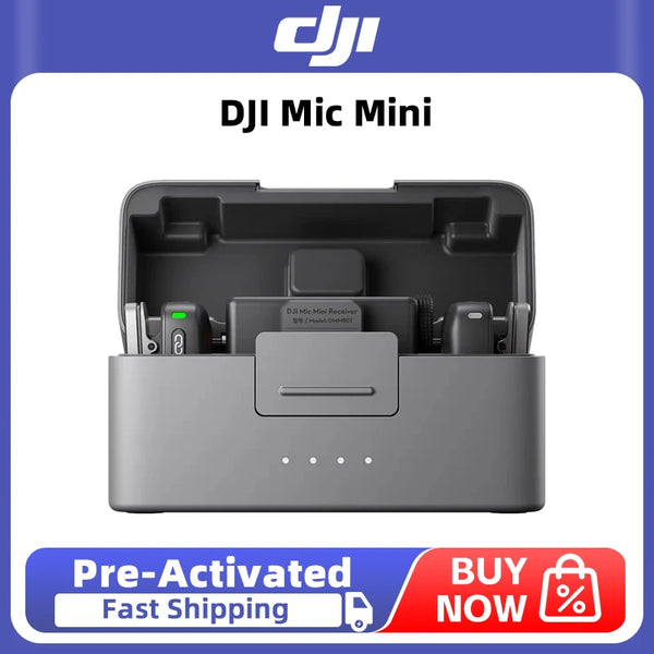 DJI Mic Mini High-Quality Audio With Stable Transmission 48-Hour Operation w/Case Two-Level Active Noise Cancelling NEW Original