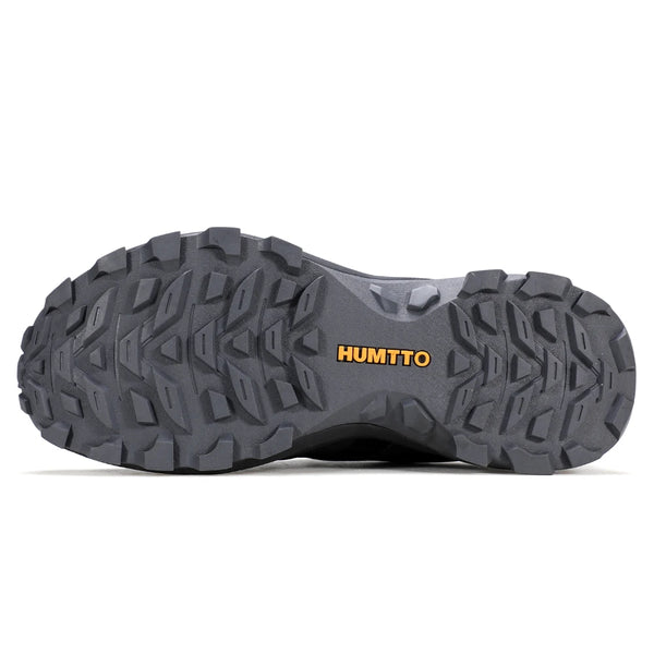 HUMTTO Shoes for Men Anti-slip Sneakers Breathable Hiking Shoe Lightweight Black Outdoor Walking Trainers Casual Trekking Boots