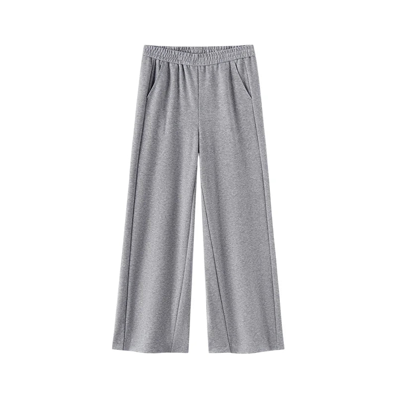 Semir Women Casual Pants Metallic Detail Modern Style Wide Leg 2026 New Winter Daily Wear Urban Casual Style Everyday Wardrobe