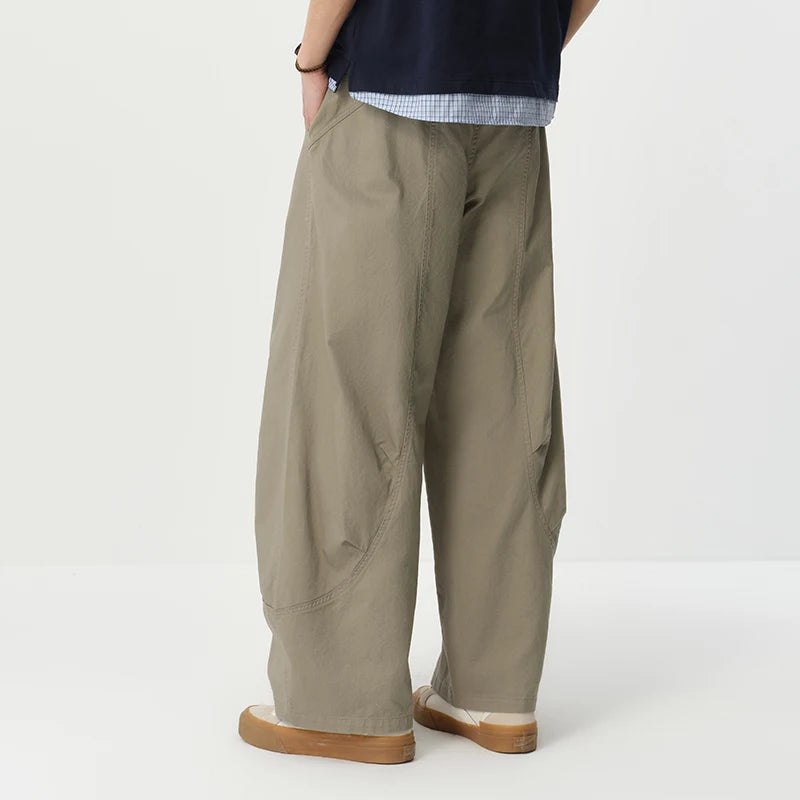 Semir Men Pants 3D 2026 Cut Curved Cut Pleated Straight Urban Casual Everyday Style Soft Comfortable Daily Wear Trendy