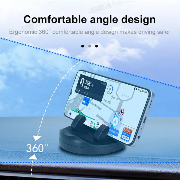 SEAMETAL Universal Car Dashboard Phone Holder Reusable Silicone Phone Mount Anti-Slip Pad Mat Phone Holder for Car Accessories