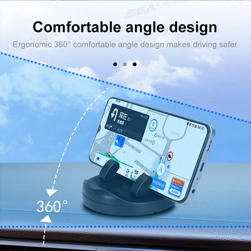 SEAMETAL Universal Car Dashboard Phone Holder Reusable Silicone Phone Mount Anti-Slip Pad Mat Phone Holder for Car Accessories