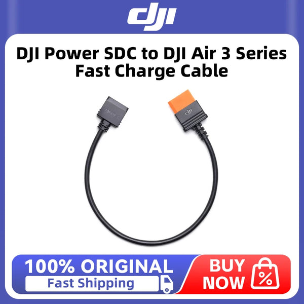 DJI Power SDC to DJI Air 3 Series Fast Charge Cable Boasts fast-charging power output of 125 W New Original Accessories
