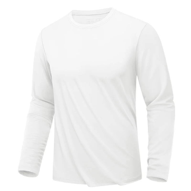 TACVASEN UPF 80+ Sun Protection T-shirts Men's Quick Dry Long Sleeve Athlectic T Shirts Performance Sports T-shirts Rash Guard