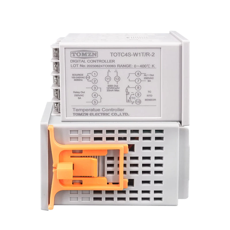 TOMZN Digital PID Temperature Controller – Universal Input Thermostat, Regulator with SSR Relay Output, 110V–230V AC
