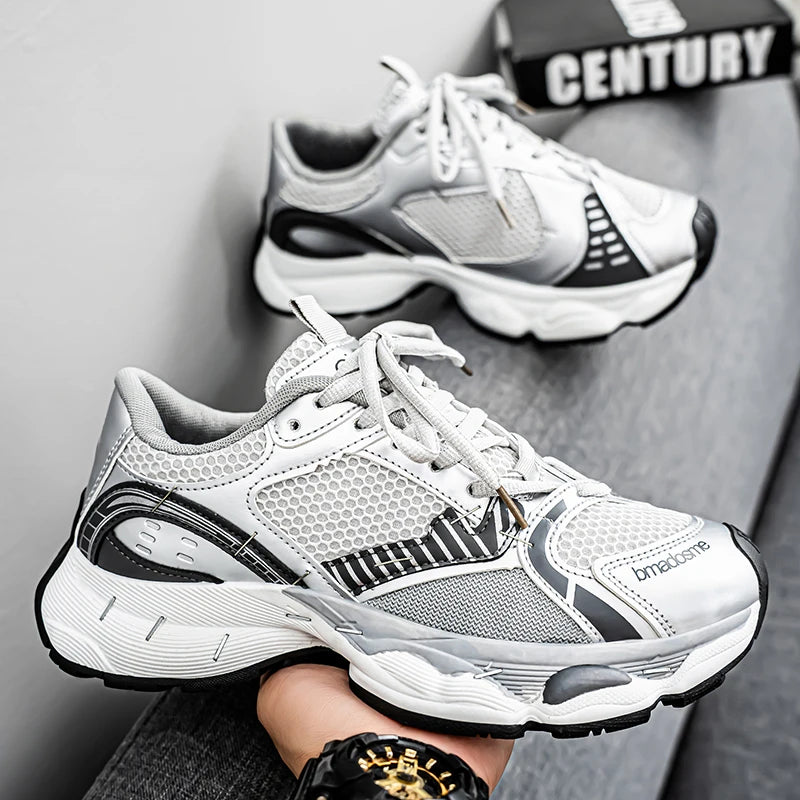 Chunky sneakers summer classic retro breathable comfort men's casual soprts shoes fashion youth soft sole outdoor running shoes