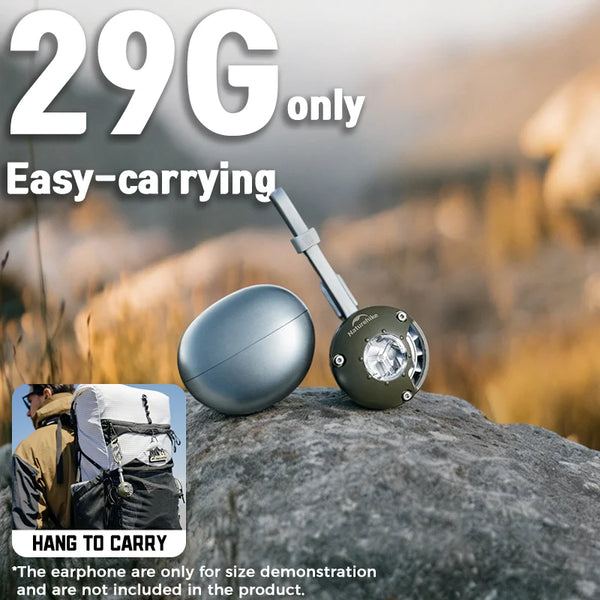 ម៉ាស៊ីនបូមខ្យល់ Naturehike Wind-nano ទម្ងន់ស្រាល 3.5Kpa សម្រាប់ពូកខ្យល់ក្រៅផ្ទះ ក្បាលបូមខ្យល់ចំនួន 8 សម្រាប់បោះតង់ ងាយស្រួលយកតាមខ្លួន