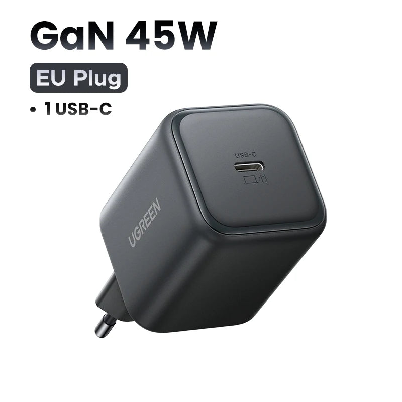 UGREEN 45W GaN Charger PD3.0 PPS QC3.0 Quick Charge For Samsung S26 S25 Ultra iPhone 18 17 16 Pro Max iPad Tablet Fast Charger