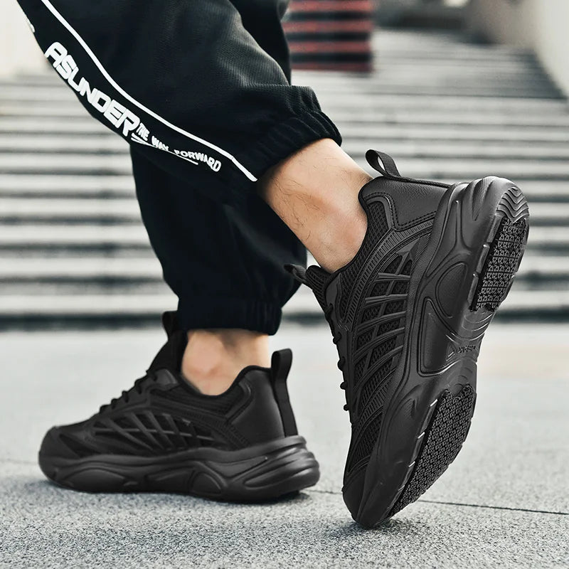 Men's light casual sneakers Four seasons soft sole breathable non-slip comfort fashion outdoor walking speed running sports shoe